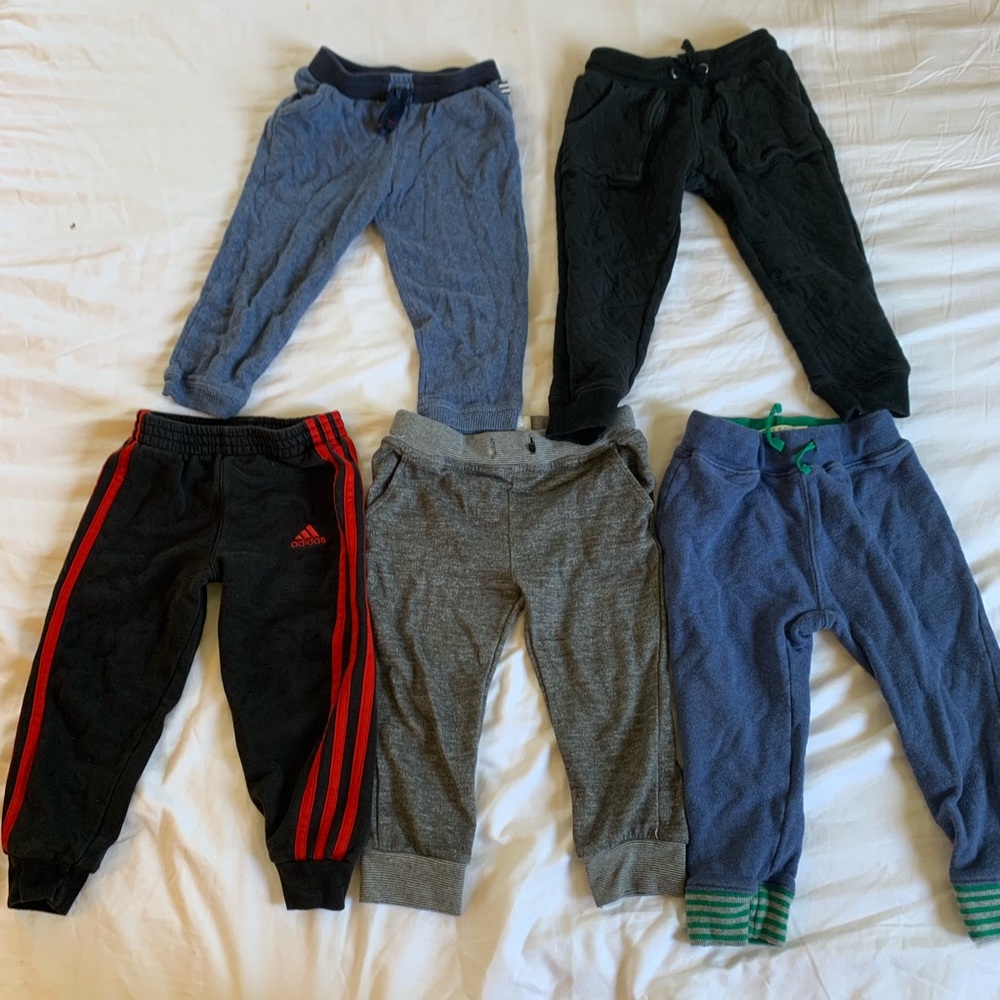 5pcs Joggers pant for toddler boy 3T & 4T